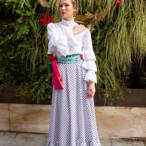 Falda de Flamenca  de «Clásicos Fabiola1987» modelo 5.Para baile.