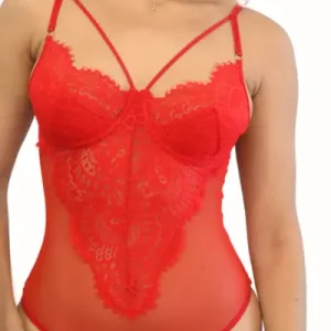 Body de Encaje Rojo Aurora