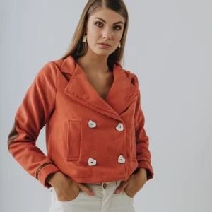 Blazer Elegant Fusion (Paño de lana, cuero & guampa)