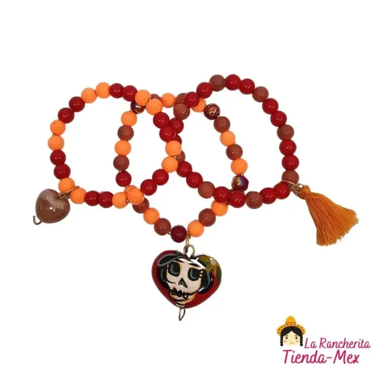 Pulsera De Chaquira Fin de Semana Corazon Decorado