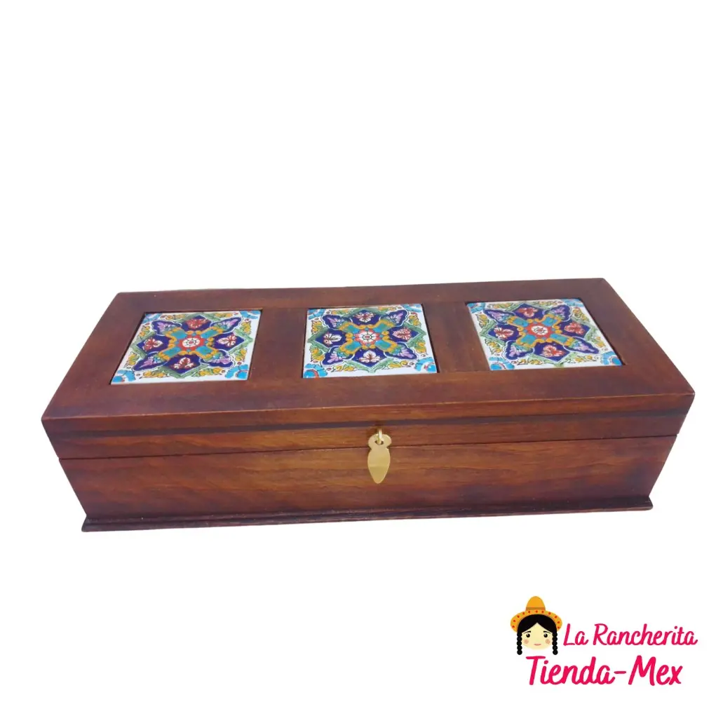 Alhajero De Madera 3 Azulejos