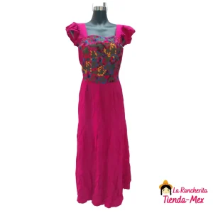 Vestido Bordado Corte Mariposa