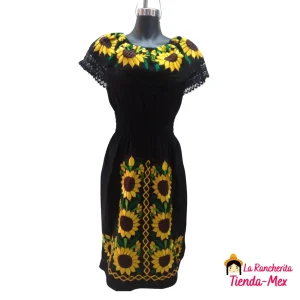 Vestido Bordado Corte Campecino