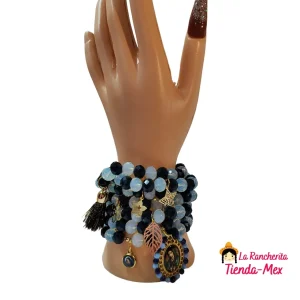 Pulsera De Chaquira Semanario Medalla