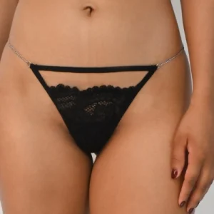 Panty Hilo Dental Negro tipo G-String Pasión
