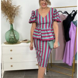 Vestido Rayas Fiesta