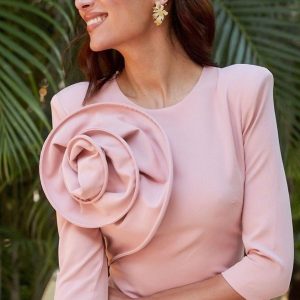 Vestido Vicedo flor tela