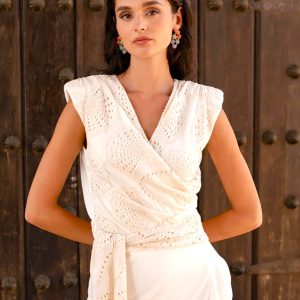 Conjunto Emma lino crudo