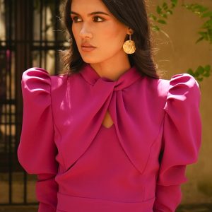 Vestido Rosalie buganvilla