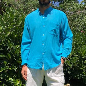 Camisa Lucas turquesa