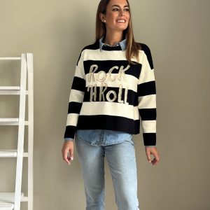 Jersey de Rayas y Lentejuelas