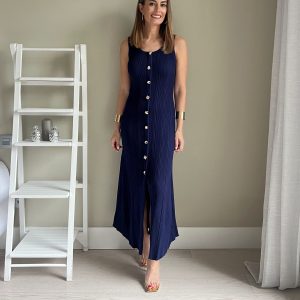 Vestido Canalé Marino