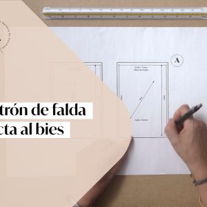 PATRÓN FALDA RECTA AL BIES