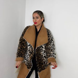 Abrigo leopardo 2 reversible