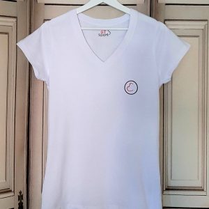 Camiseta cuello v «AT sport» basic angels Mujer