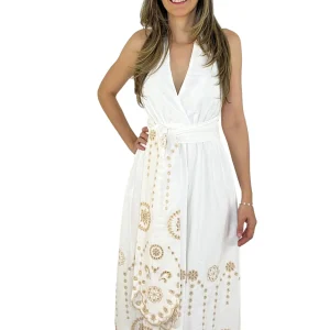Vestido de Fiesta Crema
