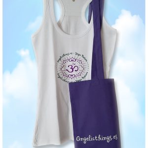 Kit camiseta tirantes mujer + Bolsa algodón «Yoga Nature» -Mujer