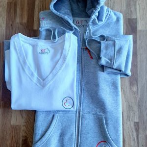 Kit Sudadera + Camiseta «Outfit gray & white relax» Mujer