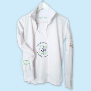 Sudadera algodón liviano «Respira Yoga…Respira paz» – Mujer